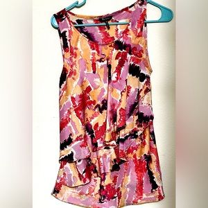 Daisy Fuentes Colorful layers Sleeveless Blouse